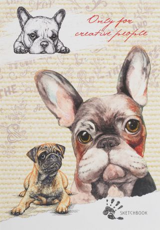 Скетчбук Miland Собаки, формат A5, 48 листов