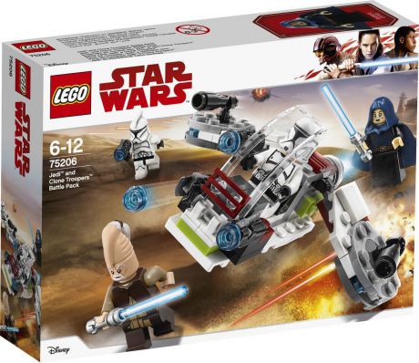 LEGO Star Wars 75206 Боевой набор джедаев и клонов-пехотинцев Конструктор