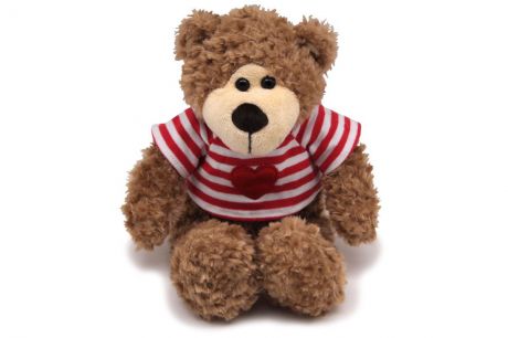 Мягкая игрушка Magic bear toys Медведь, 101025A/7.5-B коричневый, красный, белый
