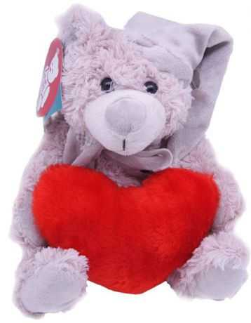 Magic Bear Toys Мягкая игрушка Мишка Дилан в шапке и шарфе с сердцем 23 см