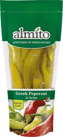 Овощные консервы Almito Греческий зеленый перец пеперони, маринованный, 250 мл
