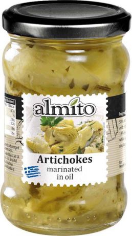 Овощные консервы Almito Артишоки, резаные, со специями в масле, 320 мл