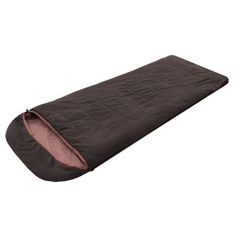Спальный мешок Prival Робинзон, коричневый, правосторонняя молния, 220х80 см
