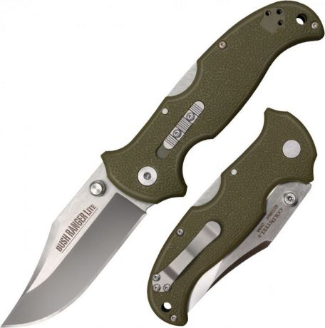 Нож складной Cold Steel Bush Ranger Lite, с клипсой и фиксатором, CS/21A, длина лезвия 8,9 см