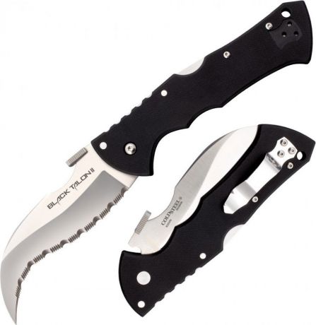 Нож складной Cold Steel Black Talon II, с клипсой, CS/22BS, длина лезвия 10,1 см
