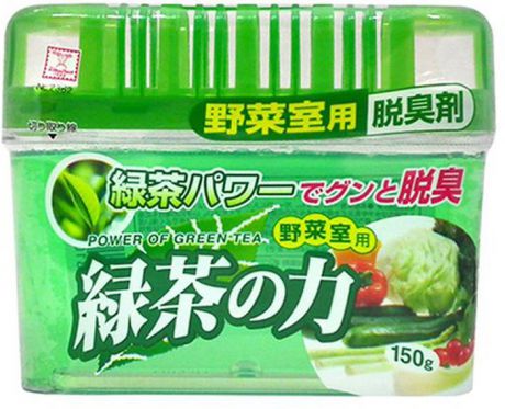 Поглотитель неприятных запахов "Kokubo", для овощного отделения холодильника, с экстрактом зеленого чая, 150 г