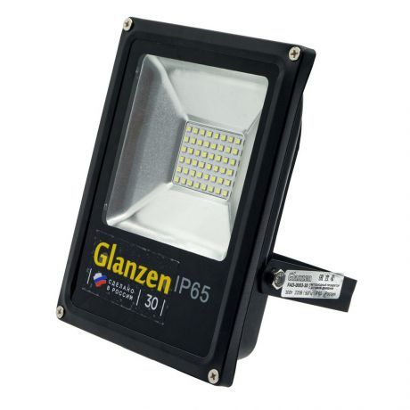 Прожектор GLANZEN FAD, 30 Вт, IP65, холодный свет