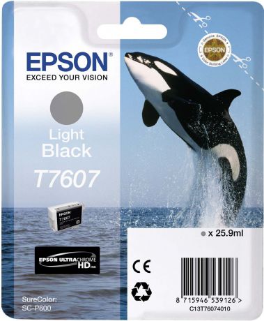 Картридж Epson T7607 (C13T76074010), серый