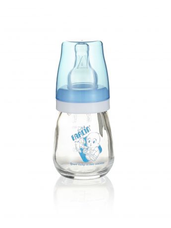 Бутылочка для кормления Farlin стеклянная со стандартным горлышком 60 мл голубой