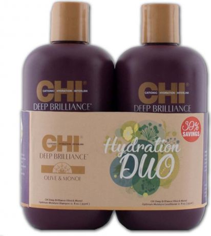 Косметический набор для волос CHI Deep Brilliance Hydration Duo Шампунь, 355 мл + Кондиционер, 355 мл