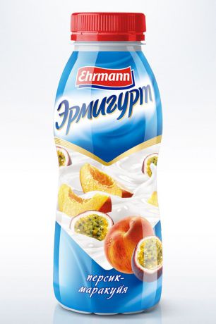 Йогуртный продукт Эрмигурт, персик, маракуйя, 1,2%, 420 г