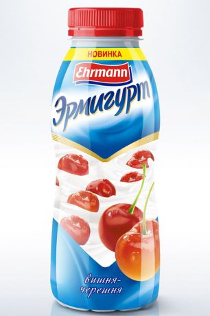 Йогуртный продукт Эрмигурт, вишня, черешня, 1,2%, 420 г