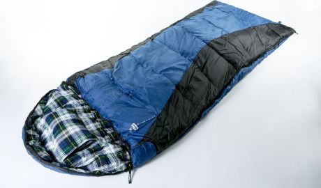 Спальный мешок Tramp Nightking (V2), правая молния, TRS-045, синий, черный, 220 х 90 см