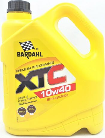 Моторное масло Bardahl XTС, полусинтетическое, 10W-40, SN/CF, 4 л