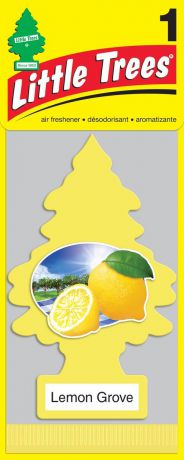 Освежитель воздуха Car-Freshner Little Trees Лимонный сад, U1P-10594-RUSS, желтый