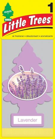 Освежитель воздуха Car-Freshner Little Trees Лаванда, U1P-10435-RUSS, фиолетовый