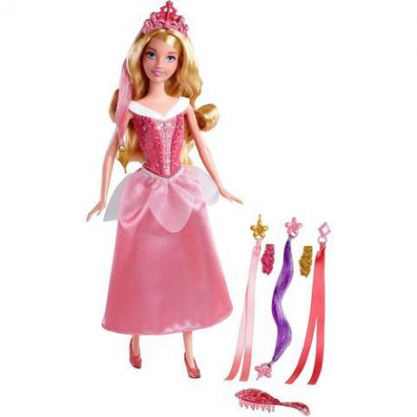 Кукла Mattel Аврора Спящая красавица, Модные прически