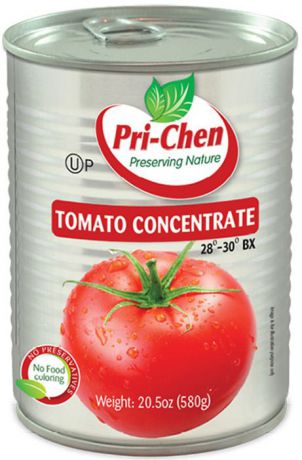 Овощные консервы Pri-Chen Паста томатная BX 28-30% 580гр «При Хен» Банка с ключом, 580