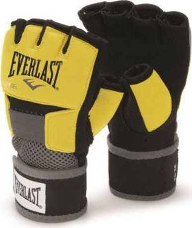 Боксерские перчатки Everlast Evergel, гелевые, 4355LU, желтый, черный, размер L