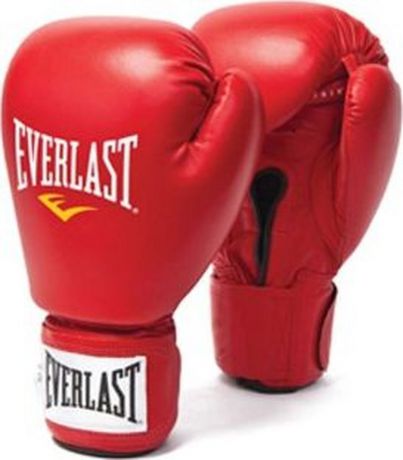 Перчатки для любительского бокса Everlast Amateur Cometition, 641000-10 PU, красный, вес 10 унций