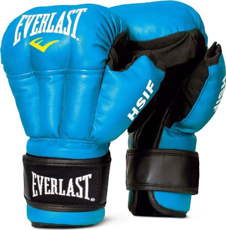 Перчатки для единоборств Everlast HSIF Leather, RF5210, синий, вес 10 унций