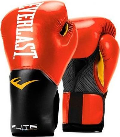 Боксерские перчатки Everlast Elite ProStyle, тренировочные, P00001243-10, красный, вес 10 унций