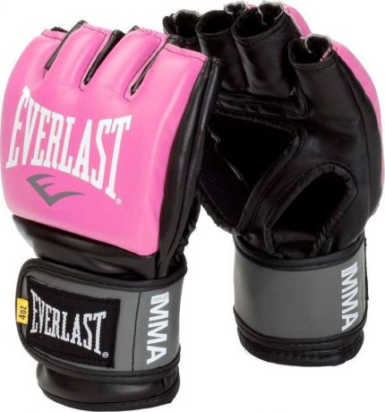 Перчатки для единоборств Everlast Pro Style Grappling, тренировочные, 7778PLXLU, розовый, размер L/XL