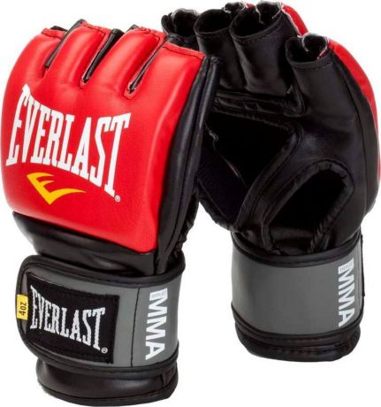 Перчатки для единоборств Everlast Pro Style Grappling, тренировочные, 7778RLXLU, красный, размер L/XL
