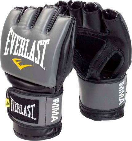 Перчатки для единоборств Everlast Pro Style Grappling, тренировочные, 7778GSMU, серый, размер S/M
