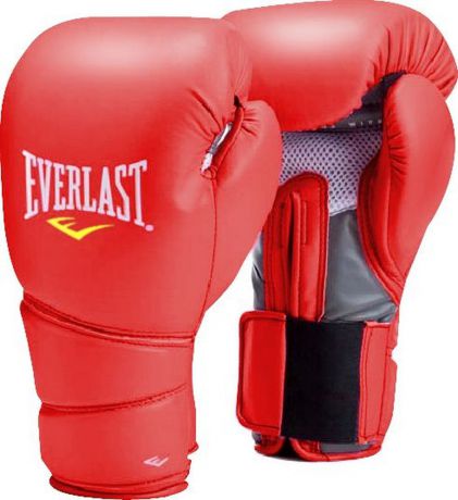Боксерские перчатки Everlast Protex2, тренировочные, 3116RU, красный, вес 16 унций