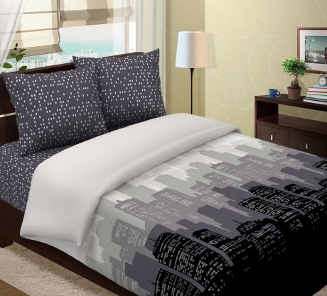 Комплект постельного белья ТК Традиция Традиция, для сна и отдыха, серый