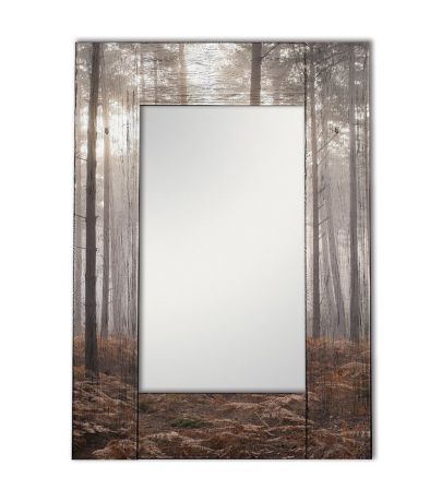 Зеркало интерьерное Дом Корлеоне Зеркало настенное Лесной туман 80 х 80 см