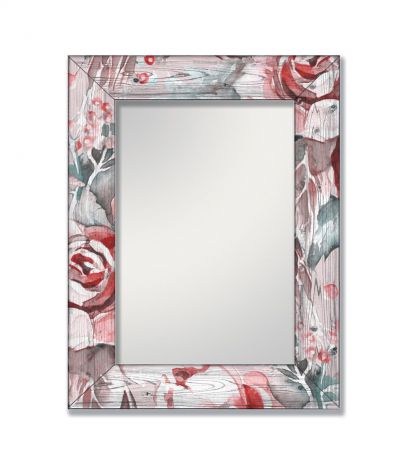 Зеркало интерьерное Дом Корлеоне Зеркало настенное Розы 75 х 110 см