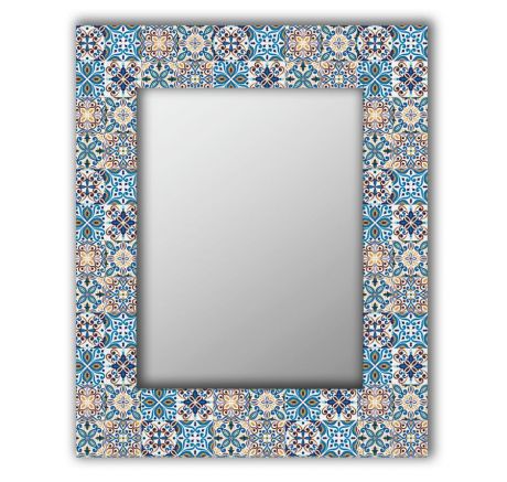 Зеркало интерьерное Дом Корлеоне Зеркало настенное Мексиканская плитка 55 х 55 см