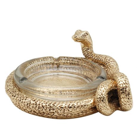 Пепельница Exetera argenti Змея, 46-408716, золотой