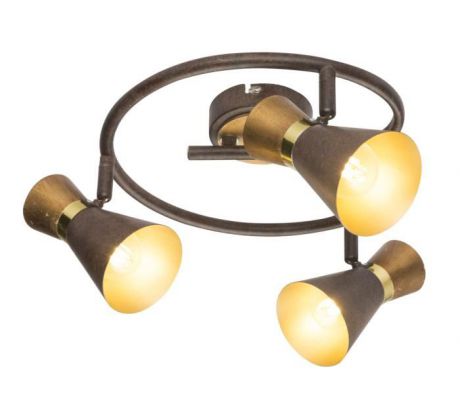 Настенно-потолочный светильник Globo New 54808-3, золотой