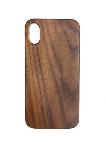 Чехол для сотового телефона Green Case Деревянный чехол накладка для Iphone X/XS, коричневый