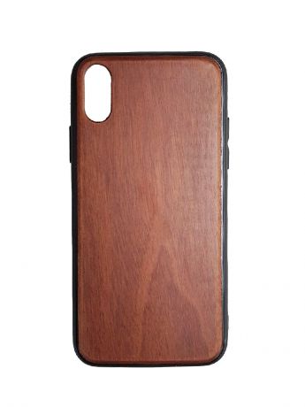 Чехол для сотового телефона Green Case Деревянный чехол для Iphone X/XS, коричнево-красный