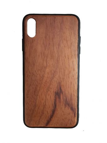 Чехол для сотового телефона Green Case Деревянный чехол для Iphone XS Max, коричнево-красный