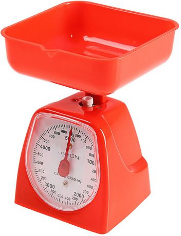 Кухонные весы Luazon Home LVKM-501, красный