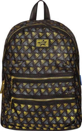 Рюкзак детский Berlingo Fashion Golden Bees, RU038063, черный