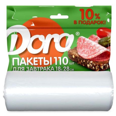 Пакеты для приготовления Dora 1014-001, ПНД (Полиэтилен низкого давления)