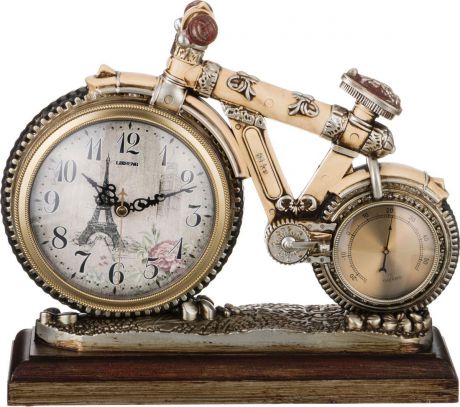 Настольные часы Lefard Мотоцикл, кварцевые, с термометром, 204-152, 29,5 х 25 х 10 см