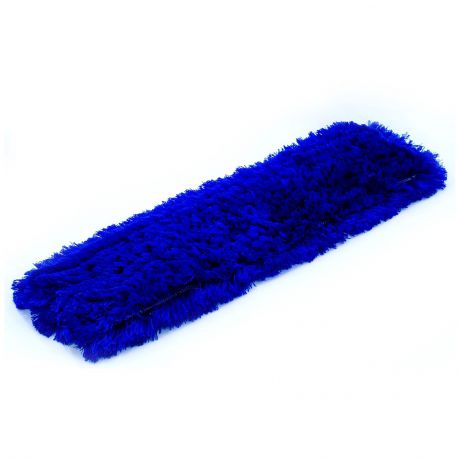 Насадка на швабру A-VM МОП плоский акриловый рамочный для сухой уборки, 60х11 см, синий