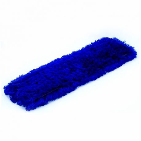 Насадка на швабру A-VM МОП плоский акриловый рамочный для сухой уборки, 80х11 см, синий