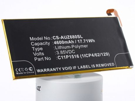 Аккумулятор для телефона iBatt C11P1516 для Asus ZenFone 3 Ultra, ZU680KL, ZenFone 3 Ultra Dual SIM