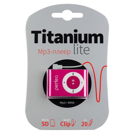MP3 плеер Perfeo Titanium Lite, розовый