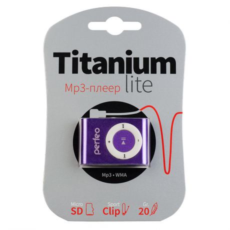 MP3 плеер Perfeo Titanium Lite, фиолетовый