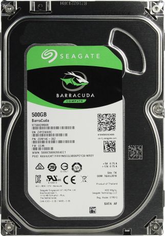 Внутренний жесткий диск Seagate BarraCuda, 500 ГБ
