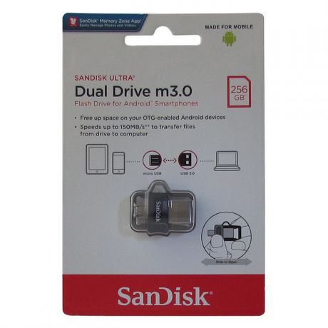 USB Флеш-накопитель SanDisk Ultra DDD3 USB + micro USB 3.0 256GB